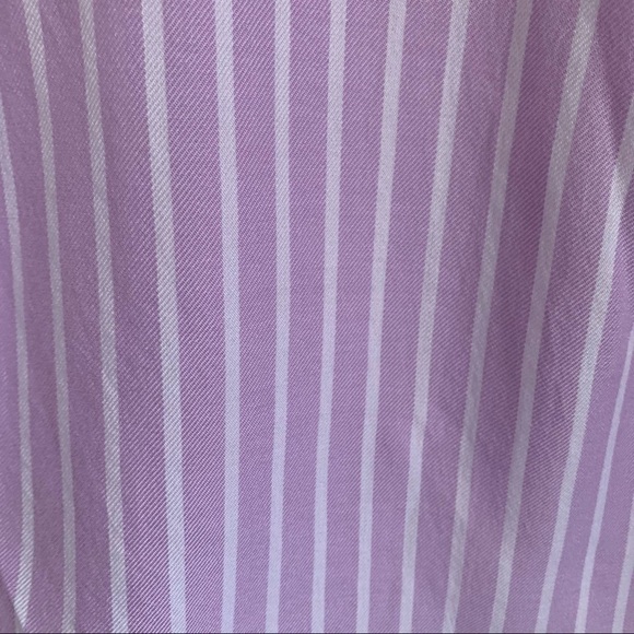 NEW BEACHLUNCHLOUNGE Lavender White Sleeveless Button Down High Low Shirt - Picture 5 of 5